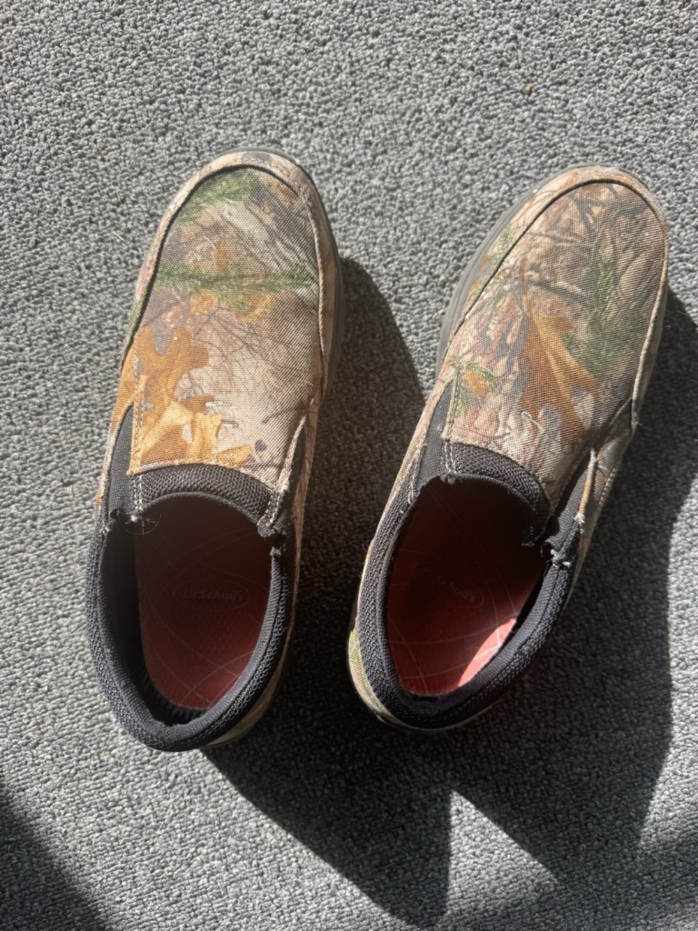 George Men's Camo Slip-On Loafers in Brown Green Tan